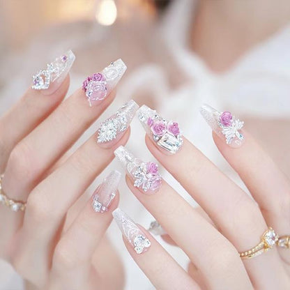 Bridal Bouquet Custom-made Press On Nails