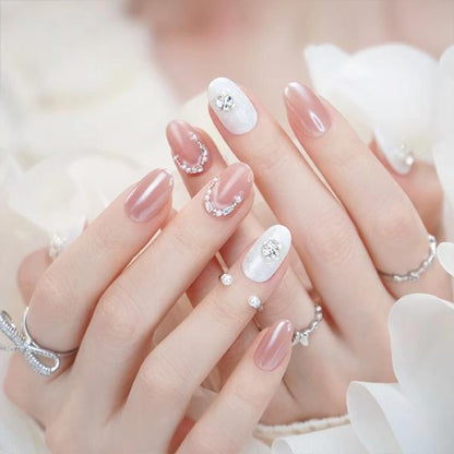 White Rose Custom-made Press On Nails