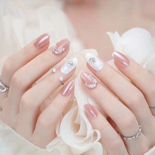 White Rose Custom-made Press On Nails