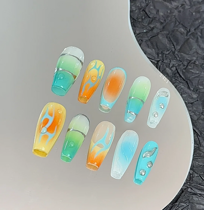 Dream of Sunset Custom-made Press On Nails