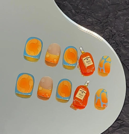 Summer Alcohol Custom-made Press On Nails