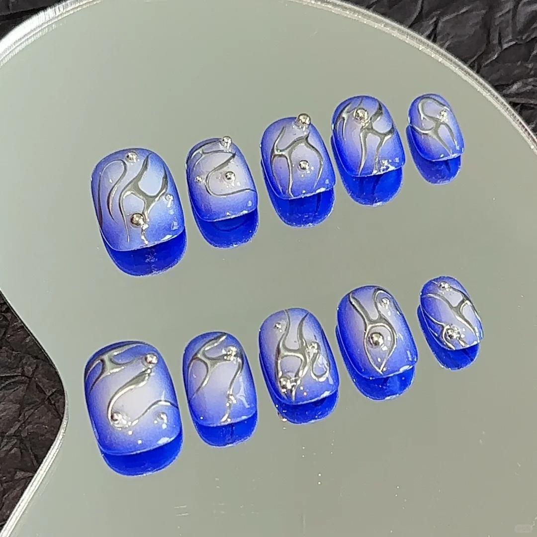 Code Blue Custom-made Press On Nails